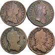 RDR, Habsburg Lot 8 Stück 1 Kreuzer Maria Theresia 1740-1780 s / VF-