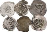 Mittelalter Habsburger Erblande Lot mit 6 Pfennigen 1397-1438 Mittelalter Altdeutschland und Habsburger Erblande s / VF