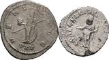 ROM Lot 2 Stk. Denar, Antoninian Julia Domna, Gattin des Septimius Severus +217, Salonina, Frau des Gallienus +26 VF