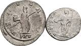 ROM, Kaiserzeit Denar, Antoninian Julia Domna, Gattin des Septimius Severus +217/Salonina, Frau des Gallienus +268 s / VF-