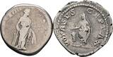 ROM Lot 2 Stk. Denare Caracalla 198-217, unbestimmt s / VF