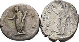 ROM, Kaiserzeit Lot 2 Stück Denare Faustina I. , Frau des Antoninus Pius 141 / Marcus Aurelius 161-180 s / VF-