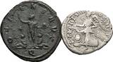 ROM, Kaiserzeit Lot Denar, Antoninian Septimius Severus 193-211 / Aurelianus 270-275 VF- / VF