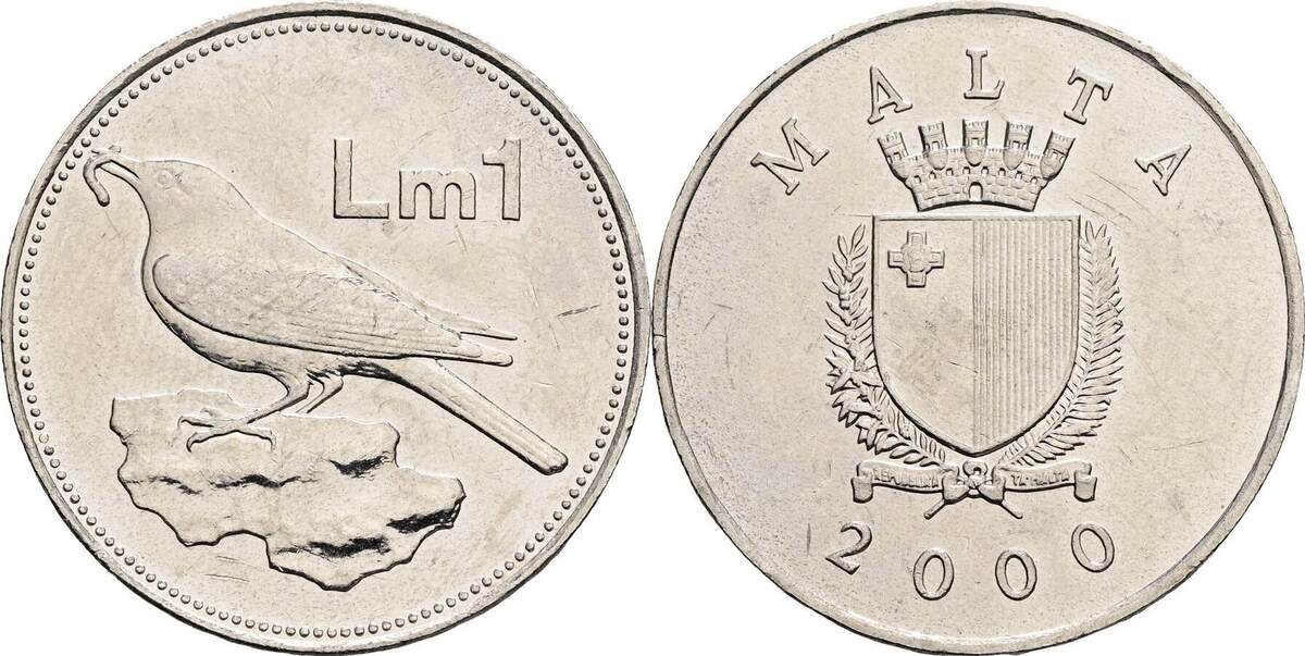 Malta 1 Lira 2000 EF | MA-Shops