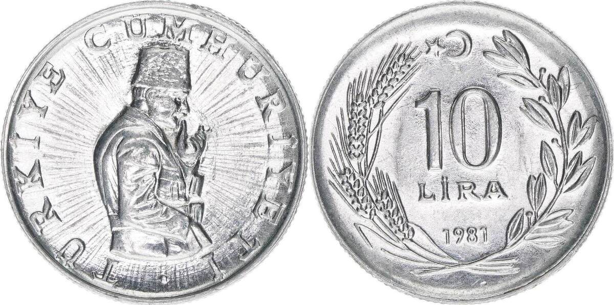 Türkei 10 Lira 1981 Ma Shops