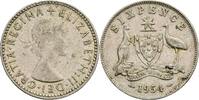 Australien 6 Pence Australien, Elisabeth II. 1952-2022, 6 Pence 1954 -