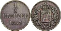 Bayern 1/2 Kreuzer Maximilian II. Joseph 1848-1864 -