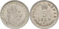 Kaisertum Österreich 5 Kreuzer Franz Joseph I. 1848-1916 -