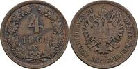 Kaisertum Österreich 4 Kreuzer Franz Joseph I. 1848-1916 / sehr selten! -
