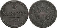 Kaisertum Österreich 2 Kreuzer Franz Joseph I. 1848-1916 -