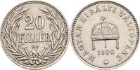 Kaisertum Österreich 20 Filler Franz Joseph I. 1848-1916 -
