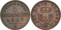 Preussen Pfennig Preussen, Wilhelm I. 1861-1888, Pfennig 1862 A -
