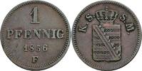 Sachsen 1 Pfennig Sachsen, Johann 1854-1873, 1 Pfennig 1856 F -