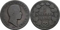 Baden 1 Kreuzer Baden, Friedrich I. 1856-1907, 1 Kreuzer 1856 -