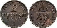Preußen 2 Pfennige Preußen, Wilhelm I. 1861-1888, 2 Pfennige 1868 B -