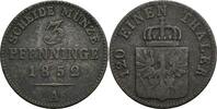 Preußen 3 Pfennige Preußen, Friedrich Wilhelm IV. 1840-1861, 3 Pfennige 1852 A -