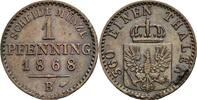 Preußen 1 Pfennig Preußen, Wilhelm I. 1861-1888, 1 Pfennig 1868 B -