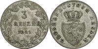 Hessen-Darmstadt 3 Kreuzer Hessen-Darmstadt, Großherzog Ludwig II. 1830-1848, 3 Kreuzer 1841 -