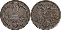 Kaisertum Österreich 2 Heller Franz Joseph I. 1848-1916 -