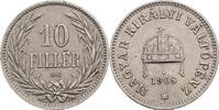 Kaisertum Österreich 10 Filler Franz Joseph I. 1848-1916 -