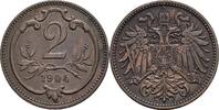 Kaisertum Österreich 2 Heller Franz Joseph I. 1848-1916 -
