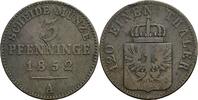 Preussen 3 Pfennige Preussen, Friedrich Wilhelm IV. 1840-1861, 3 Pfennige 1852 A -