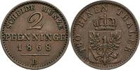 Preussen 2 Pfennige Preussen, Wilhelm I. 1861-1888, 2 Pfennige 1868 B -
