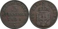 Preussen 3 Pfennige Preussen, Friedrich Wilhelm IV. 1840-1861, 3 Pfennige 1858 A -