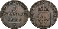 Preussen 3 Pfennige Preussen, Friedrich Wilhelm IV. 1840-1861, 3 Pfennige 1858 A -