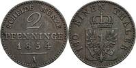 Preussen 2 Pfennige Preussen, Friedrich Wilhelm IV. 1840-1861, 2 Pfennige 1854 A -