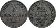 Preussen 2 Pfennige Preussen, Friedrich Wilhelm IV. 1840-1861, 2 Pfennige 1860 A -