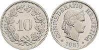 Schweiz 10 Rappen Schweiz, 10 Rappen 1981 -