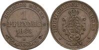 Sachsen 1 Pfennig Sachsen, Johann 1854-1873, 1 Pfennig 1865 B -