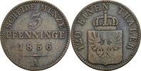 Preussen 3 Pfennige Preussen, Friedrich Wilhelm IV. (1840-1861), 3 Pfennige 1856 A -