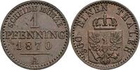 Preussen 1 Pfennig Preussen, Wilhelm I. 1861-1888, 1 Pfennig 1870 A -