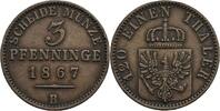 Preussen 3 Pfennige Preussen, Wilhelm I. 1861-1888, 3 Pfennige 1867 B -