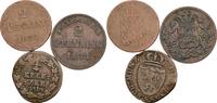 Altdeutschland Lot 3 Stk. Kleinmünzen -