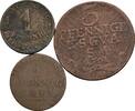 Altdeutschland Lot 3 Stk. Kleinmünzen -