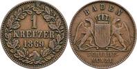 Baden Kreuzer Baden, Friedrich I. (1852-1856), Kreuzer 1869 -