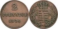 Sachsen-Meiningen 2 Pfennige Sachsen-Meiningen, Bernhard II. Erich Freund (1803-1866), 2 Pfennige 1839 -