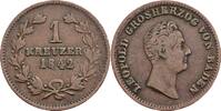 Baden Kreuzer Baden, Carl Leopold Friedrich (1830-1852), Kreuzer 1842 -