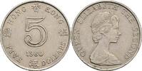 Hong Kong 5 Dollars Elisabeth II. -
