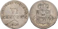 Altdeutschland, Würzburg Großherzogtum 6 Kreuzer Altdeutschland, Würzburg Großherzogtum, Ferdinand von Österreich 1806-1814, 6 Kreuzer 1808 -