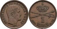 1 Rigsbank Skilling 1853 Dänemark  ss