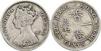 Hongkong 10 Cents Queen Victoria 1837-1901 -