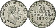 2 1/2 Silbergroschen 1870 A Preussen Wilhelm I. 1861-1888 vz-