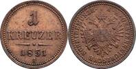 Kaisertum Österreich 1 Kreuzer Kaiser Franz Joseph I. 1848-1916 -