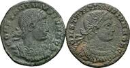 ROM AE3 Bronzemünzen Siscia Lot 2 Stück Constantinus II. 337-340 -