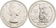 Kanada, Elizabeth II. 1 Dollar 100 Jahre Kronkolonie British Columbia -