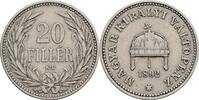 Kaisertum Österreich 20 Filler Franz Joseph I. 1848-1916 -